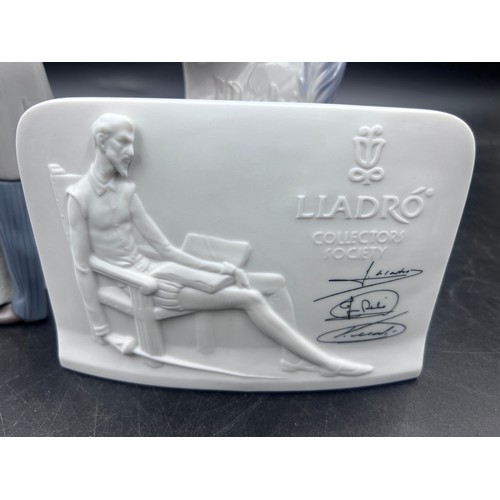 223 - Lladro to include 8107 Together Forever, 22cm h, Lladro Society members plaque, Collectors Society p... 