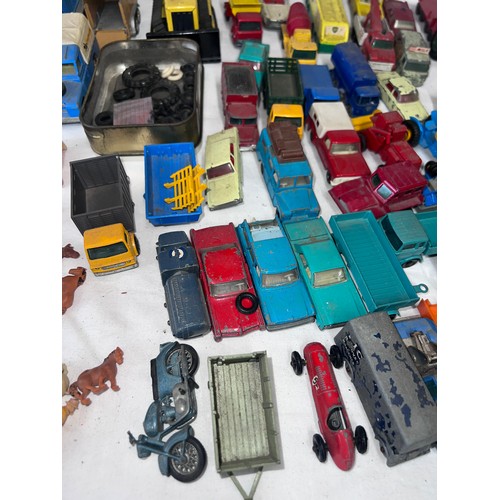 1162 - Diecast toys comprising Corgi, Dinky, Britains, Lesney, Matchbox etc to include Corgi 109 W.B. Lions... 