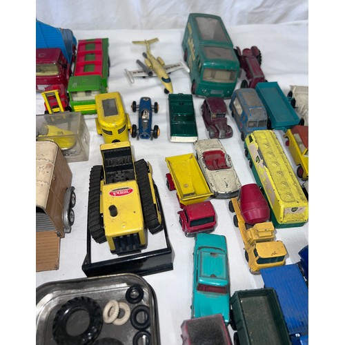 1162 - Diecast toys comprising Corgi, Dinky, Britains, Lesney, Matchbox etc to include Corgi 109 W.B. Lions... 