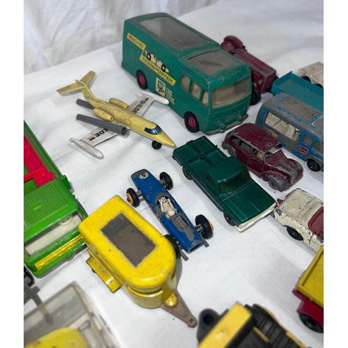 1162 - Diecast toys comprising Corgi, Dinky, Britains, Lesney, Matchbox etc to include Corgi 109 W.B. Lions... 