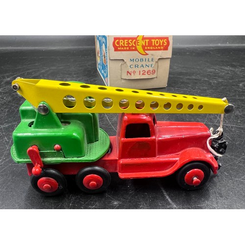 1166 - A boxed Crescent Toys Mobile Crane No.1269.