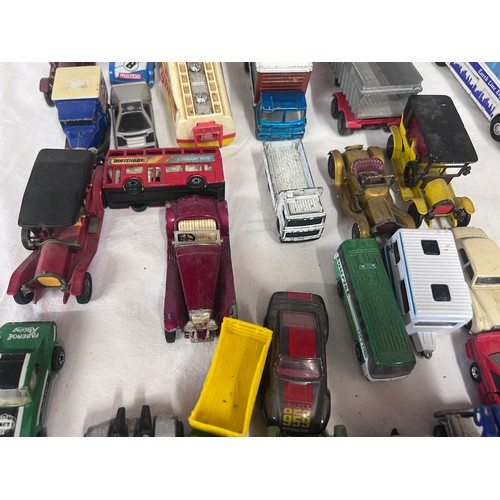 1144 - A large collection of diecast toys to include Matchbox, Corgi, Lledo, ERTL, Hot Wheels etc.