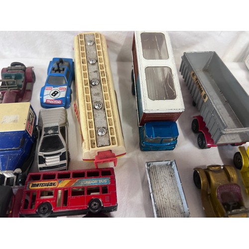 1144 - A large collection of diecast toys to include Matchbox, Corgi, Lledo, ERTL, Hot Wheels etc.