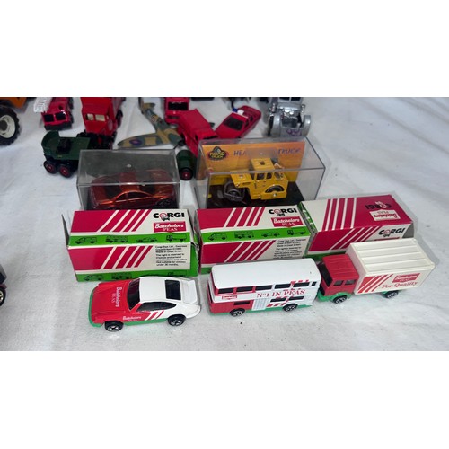 1146 - A collection of diecast vehicles to include Corgi, Britains MF 200 Massey Ferguson, Crescent Toys Se... 