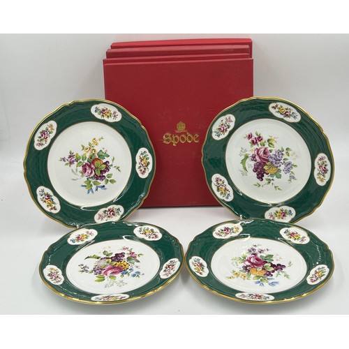 171 - Spode Edwardian Flower series plates.  Numbered 3, 4, 5 and 6.  Design from an original by Arthur Pe... 