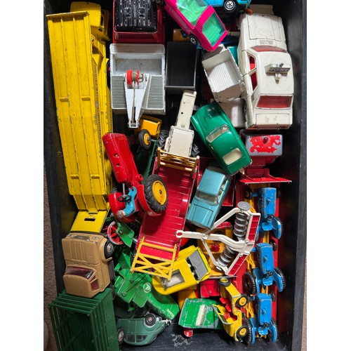 A quantity of vintage toy cars and lorries to include Corgi, Matchbox ...