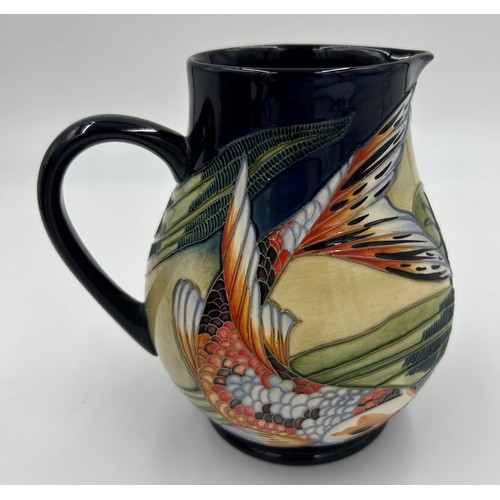 167 - A boxed Quiet Waters Moorcroft jug, dated 2002. 15cm h.