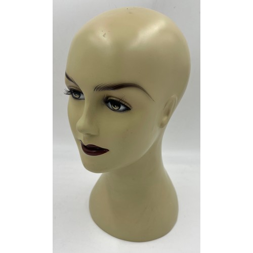 1312 - A vintage display head, 37cm h.