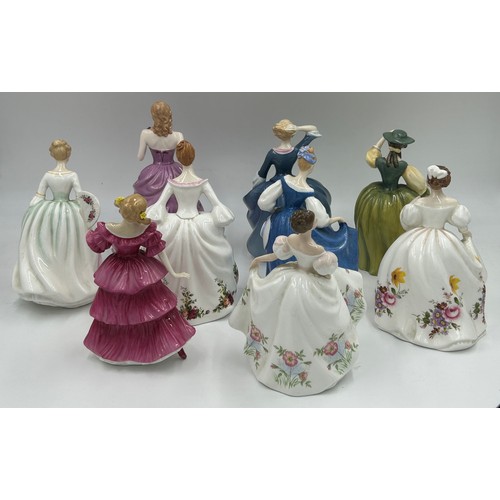 126 - A group of Royal Doulton figures comprising Tina HN 3494, Lucy HN 3653, Marilyn HN 3002, Country Ros... 