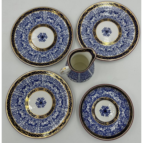 124 - A collection of 19thC Royal Worcester 'Royal Lily' pattern items to include charger 37cm d, plate 23... 