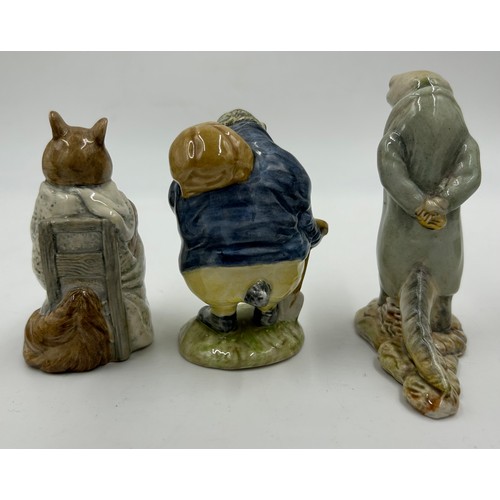 112 - Beswick Beatrix Potter figures to include Sir Issac Newton Little Black Rabbit, Mrs Rabbit and Bunni... 