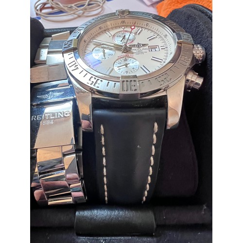 760 - Breitling Super Avenger II gentleman's automatic chronograph wristwatch ref. A13371 with date apertu... 