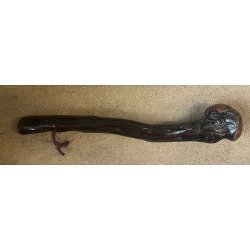 1339 - A hardwood knobkerry 55cm l.