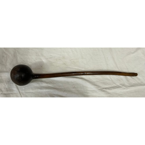 1343 - A Tribal throwing/fighting club with a heavy bulbous root head ? 58cm l