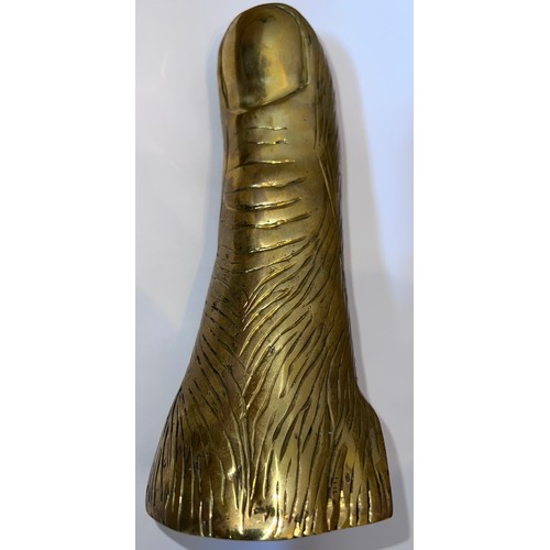 1346 - Signed Cesar Baldaccini (French, 1921-1998)  limited edition gilt bronze tabletop sculpture, 