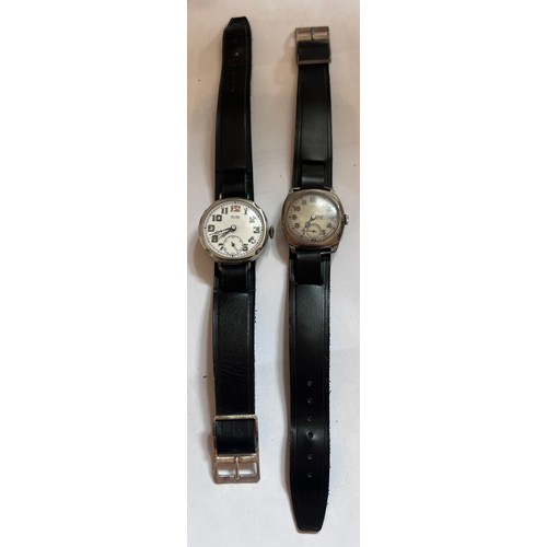 783 - Two military wristwatches to include Pinnacle silver military trench watch and a WWI Rose officers t... 