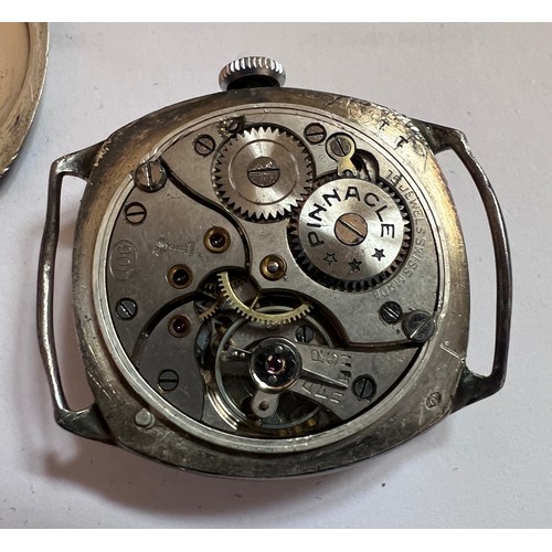 783 - Two military wristwatches to include Pinnacle silver military trench watch and a WWI Rose officers t... 