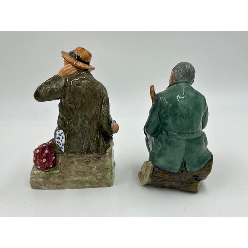 105 - A collection of 6 Royal Doulton figurines to include 'The Carpenter' HN 2678, 'The Toymaster' HN 225... 