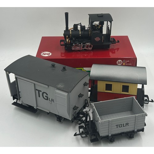 1231 - L.G.B Lehman. A boxed L.G.B. G Scale 20140 Orenstein & Koppel 0-4-0 Tank Engine, in black together w... 