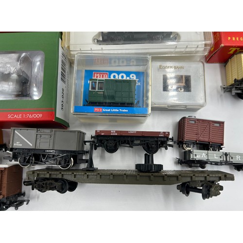 1233 - Three boxed Bachmann 393-026 Bogie Goods Van Nocton Estates, 2 x 393-053 De Class Open Bogie Wagon W... 