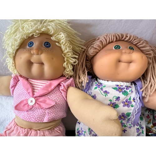 1205 - A collection of eight Cabbage Patch dolls together with a Mattel Boglins Flurp in original box.