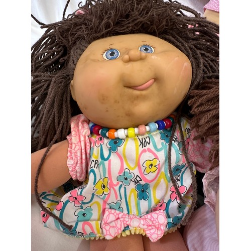 1205 - A collection of eight Cabbage Patch dolls together with a Mattel Boglins Flurp in original box.