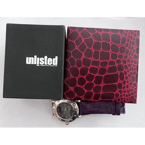 777 - Three wristwatches to include a boxed Unlisted, a Tevise 1000 chronograph in red crocodile style box... 