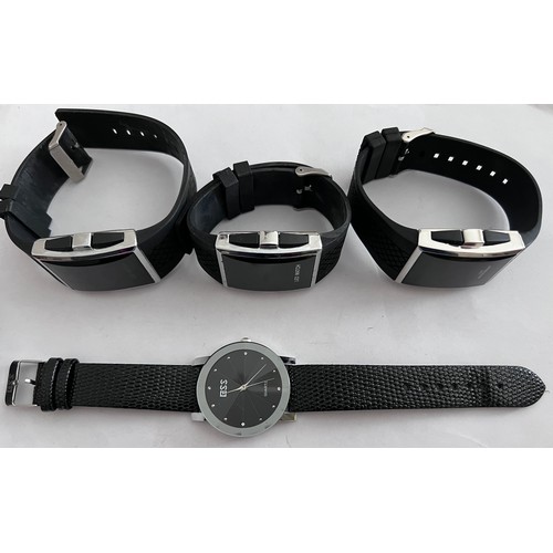 780 - An Ohsen stainless steel, LED water resist watch, 2 other similar LED watches and a ESS quartz wrist... 