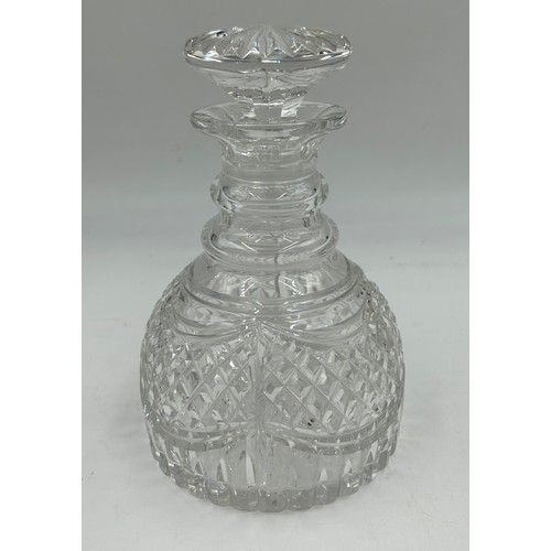 274 - A selection of glassware to include Thomas Webb flower vase, Stuart Crystal Decanter, David Smith 25... 