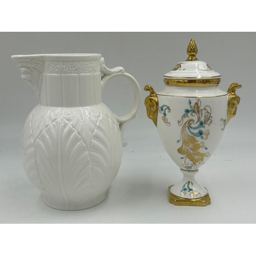 93 - A collection of ceramics to include Two Wemyss Royal Doulton Goblets to commemorate The Queen Mother... 