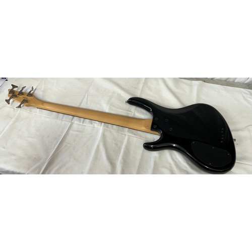 A Washburn Bantam RB-2500 5-string active electric bass guitar