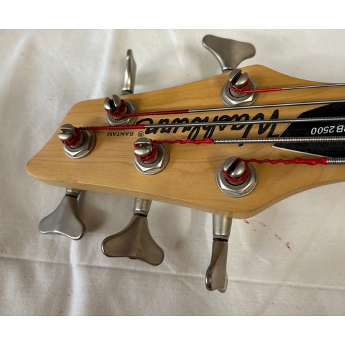 A Washburn Bantam RB-2500 5-string active electric bass guitar