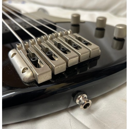 A Washburn Bantam RB-2500 5-string active electric bass guitar
