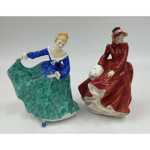 87 - Ten Royal Doulton figurines: Figure of The Year 2000 Rachel HN3976,  Classics 2001 Melissa HN3977, P... 