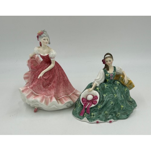 87 - Ten Royal Doulton figurines: Figure of The Year 2000 Rachel HN3976,  Classics 2001 Melissa HN3977, P... 