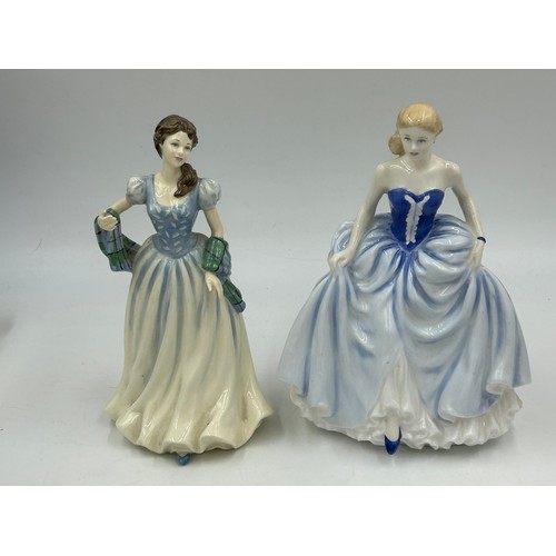 88 - Eleven Royal Doulton figurines to include: Figure of the Year 2004 Classics Susan HN4532,1993 Specia... 