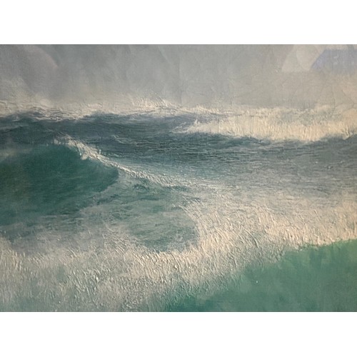 1415 - David James (1853-1904) The Wave, oil on canvas, glazed. Signed and dated 1894 lower right. Image si... 