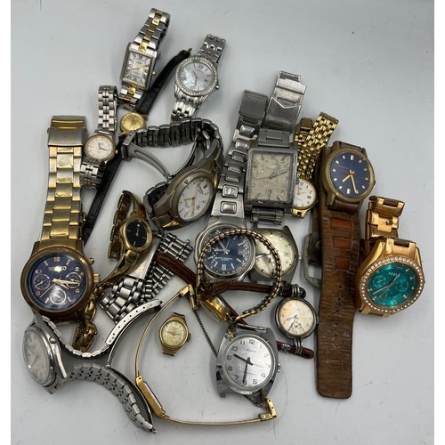 831 - A large quantity of gentleman’s and ladies wristwatches to include Sekonda, Fossil, Lorus, Citizen e... 