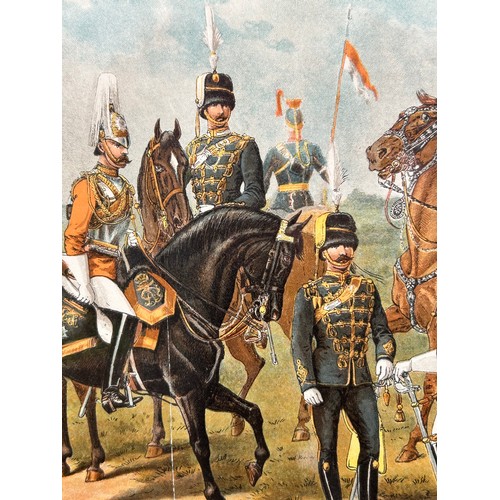 1383 - 'Our British Cavalry 1890' by Richard Simkin. A chromolithograph in Holland by Emrik & Binger, Londo... 