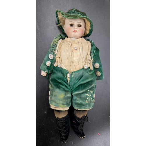 1123 - A collection of various 19thC/20thC dolls to include 4 wax dolls, 7 with bisque heads to include a 1... 