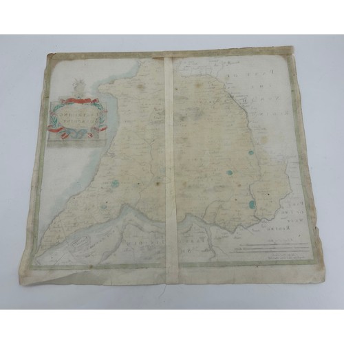 1347 - An East Riding of Yorkshire map by Robert Morden sold by Abel Swale Awnfham & John Churchill. Image ... 