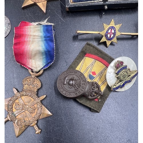 1036 - A WW I/II group of 5 medals to include The Africa Star, Victory Medal, Battle of Britain Star, WW I ... 