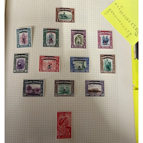 744 - Nine albums of stamps. G.B., Commonwealth and World. Strength in George VI stamps. Mainly short sets... 