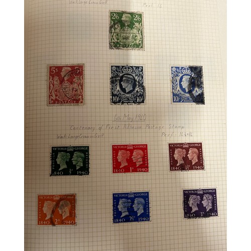 744 - Nine albums of stamps. G.B., Commonwealth and World. Strength in George VI stamps. Mainly short sets... 