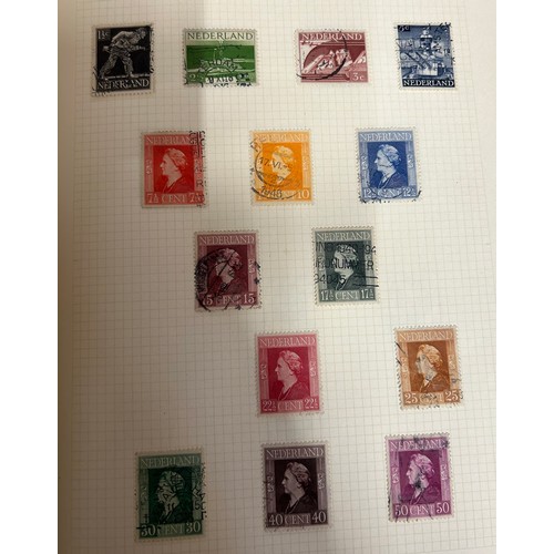 744 - Nine albums of stamps. G.B., Commonwealth and World. Strength in George VI stamps. Mainly short sets... 