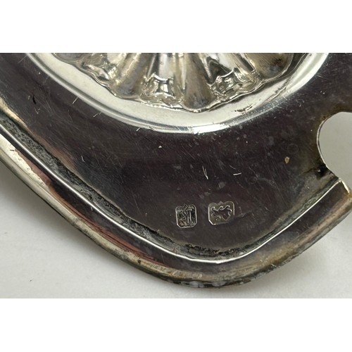 819 - Hallmarked silver to include two salts, mustard, napkin ring, two silver topped jars and a .925 ratt... 