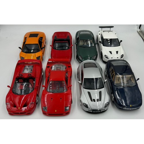 1064 - A collection of model vehicles to include Mondo Motors, Aston Martin, Burago 250 Testa Rossa (1957),... 