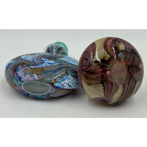 492 - Isle of Wight studio glass 'Gemstone' collection designed by Timothy & Jonathan Harris to include Aq... 