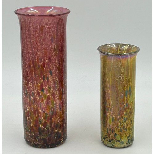 497 - Isle of Wight studio glass by Timothy & Jonathan Harris to include 'Summer Fruits Cranberry' cylindr... 