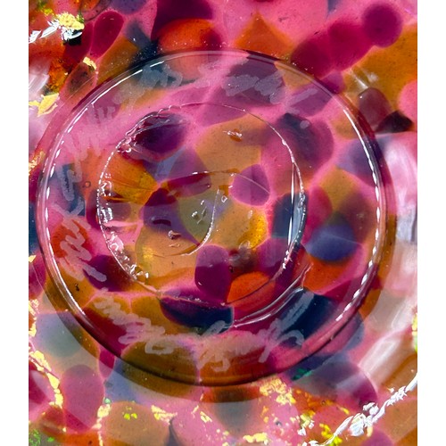 497 - Isle of Wight studio glass by Timothy & Jonathan Harris to include 'Summer Fruits Cranberry' cylindr... 